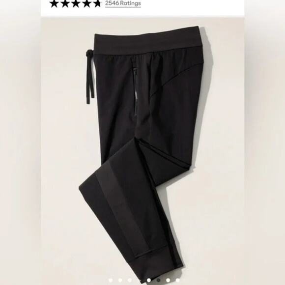 Athleta Headlands Hybrid Trek Joggers Womens 6 Athleisure Pants Black - Picture 2 of 7
